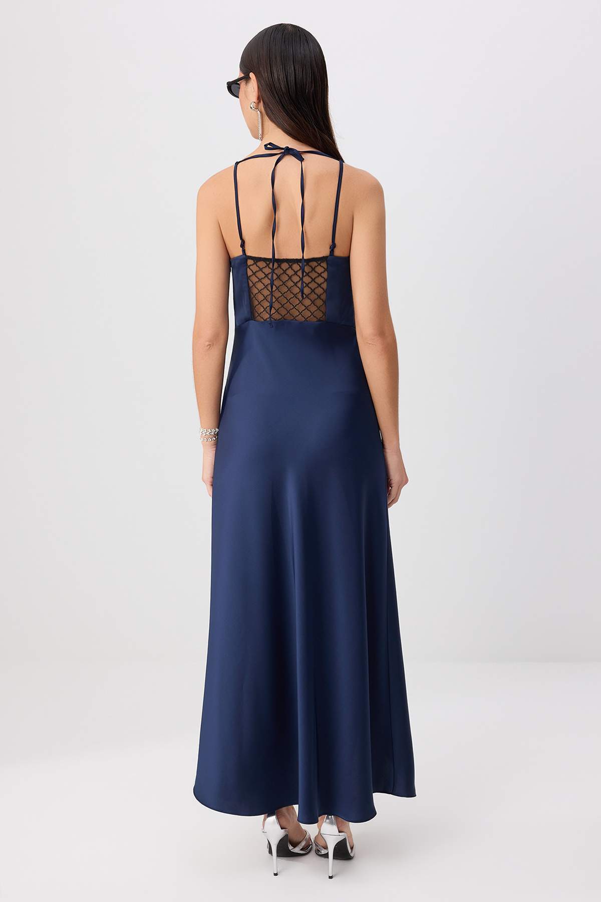 Degaje Neck Slip Maxi Dress