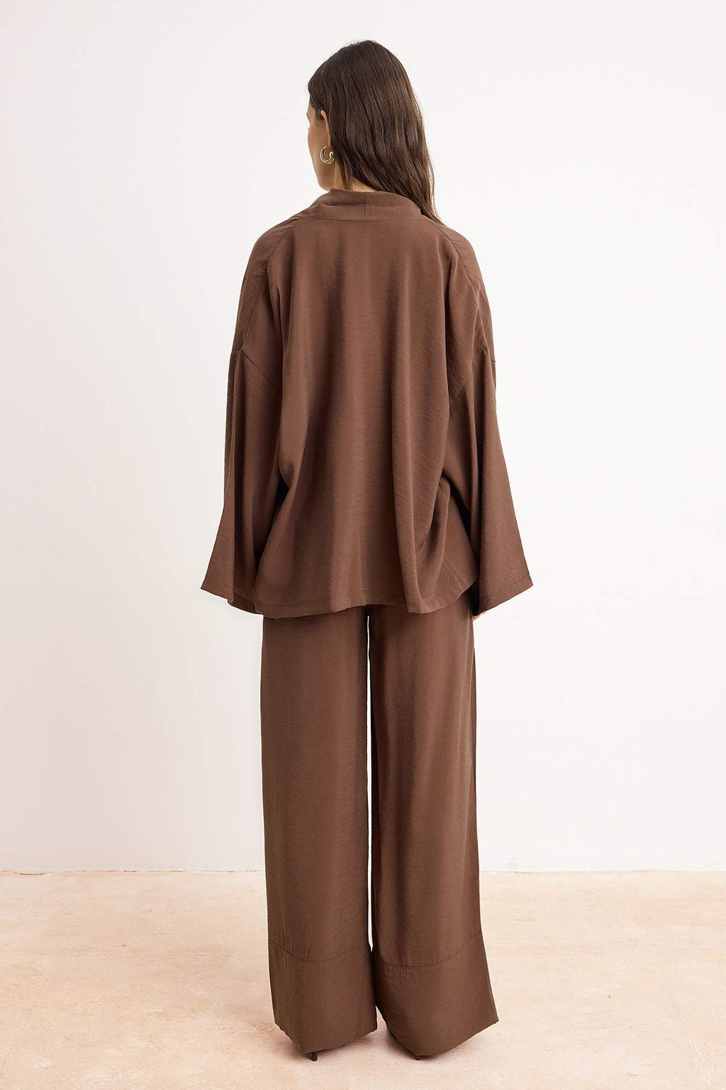 2-Piece Oversize Kimono Wide Leg Trouser Co-ord Set