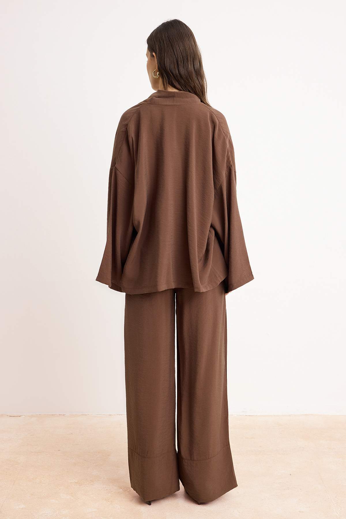 2-Piece Oversize Kimono Wide Leg Trouser Co-ord Set