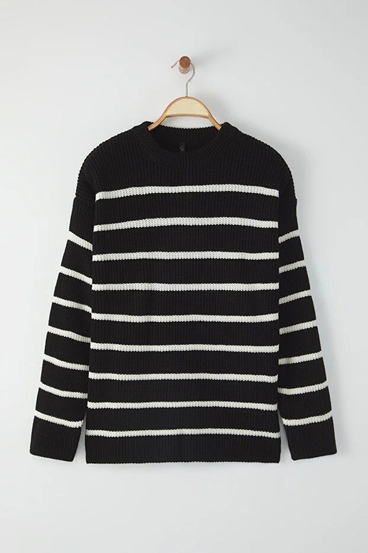 Crew Neck Striped Sweater