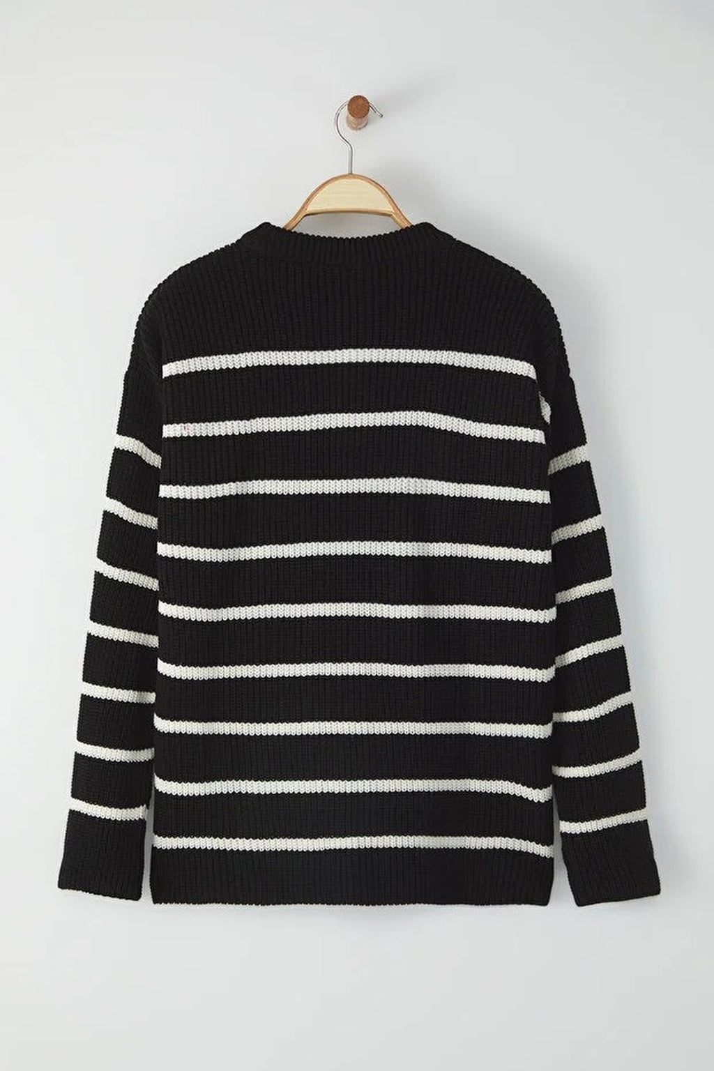 Crew Neck Striped Sweater