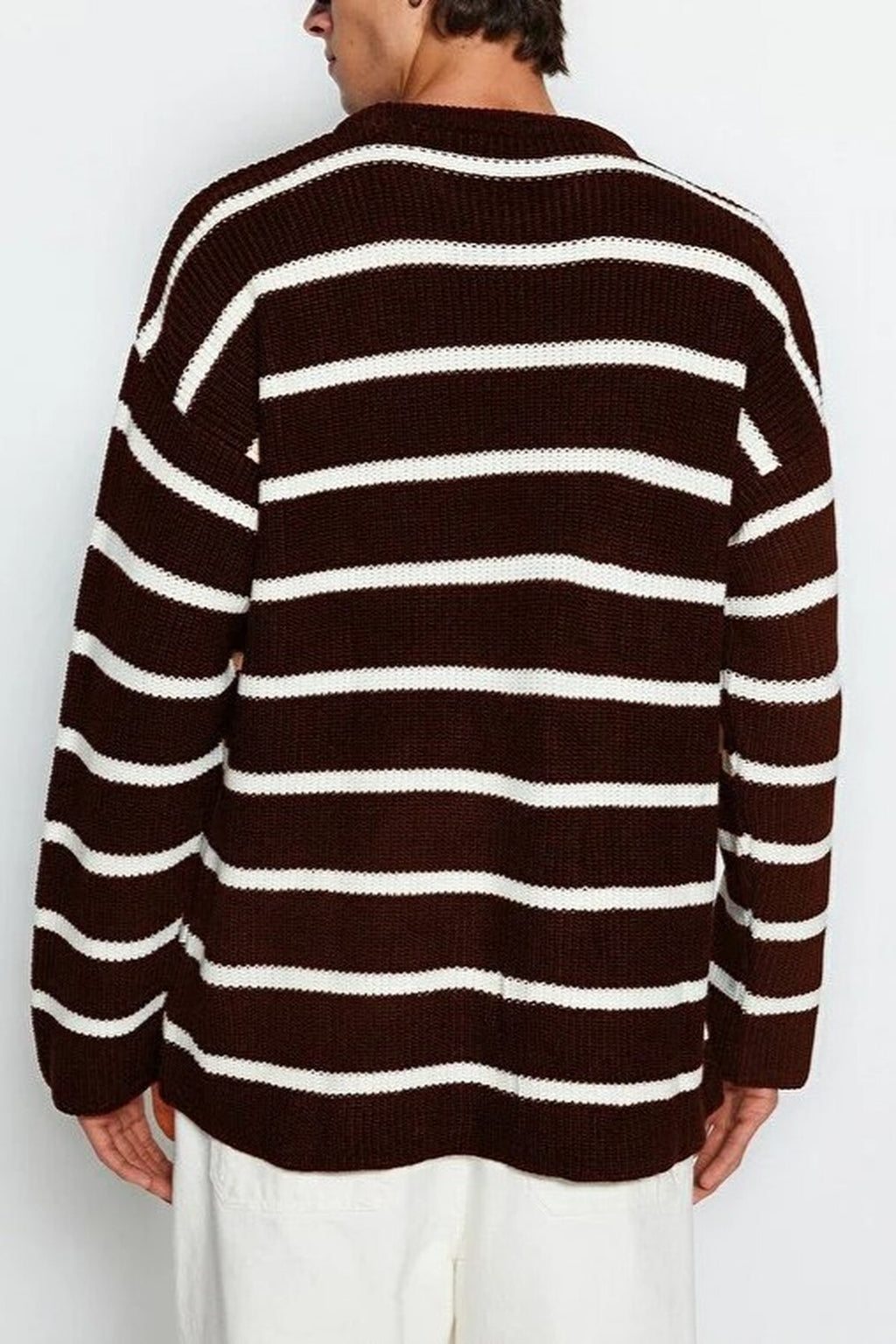Crew Neck Striped Sweater