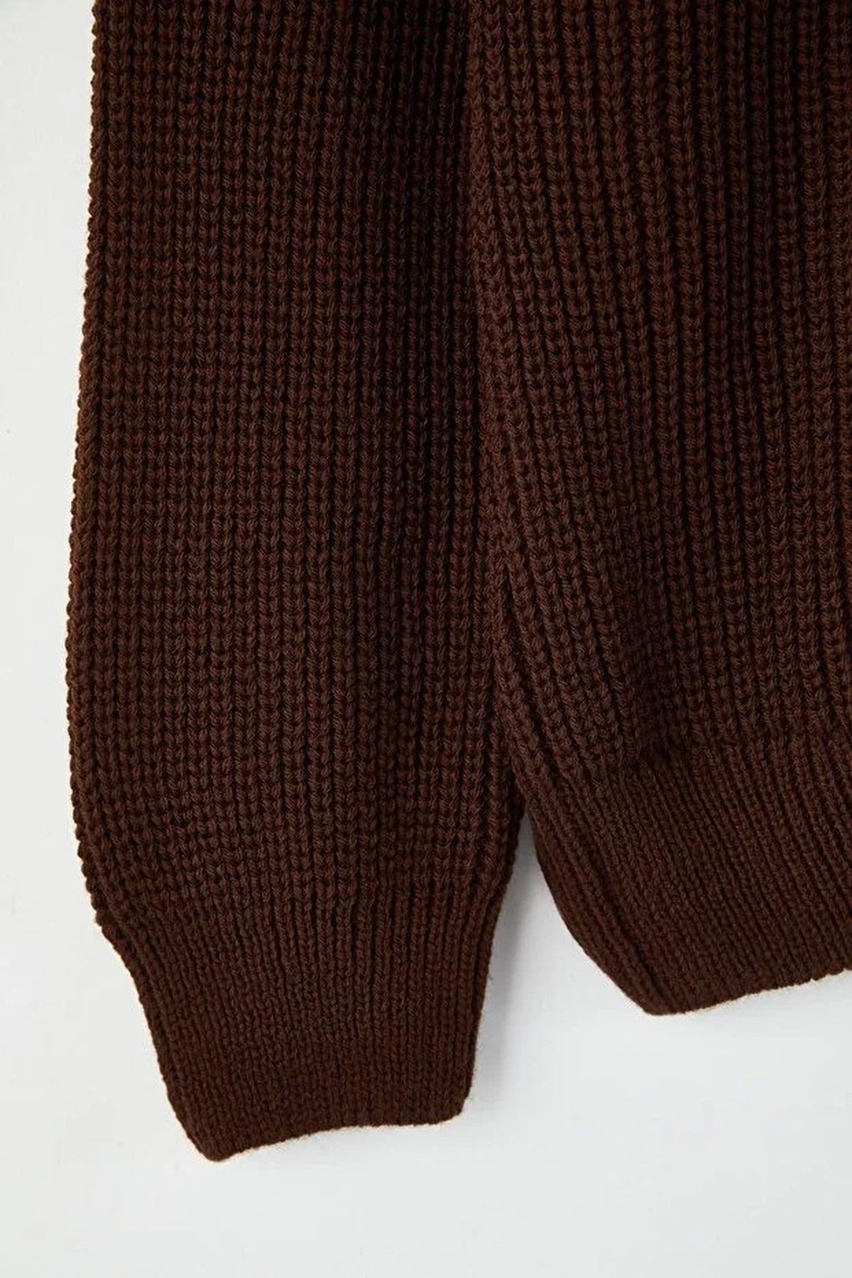 Regular Fit Half Turtleneck Zippered Sweater