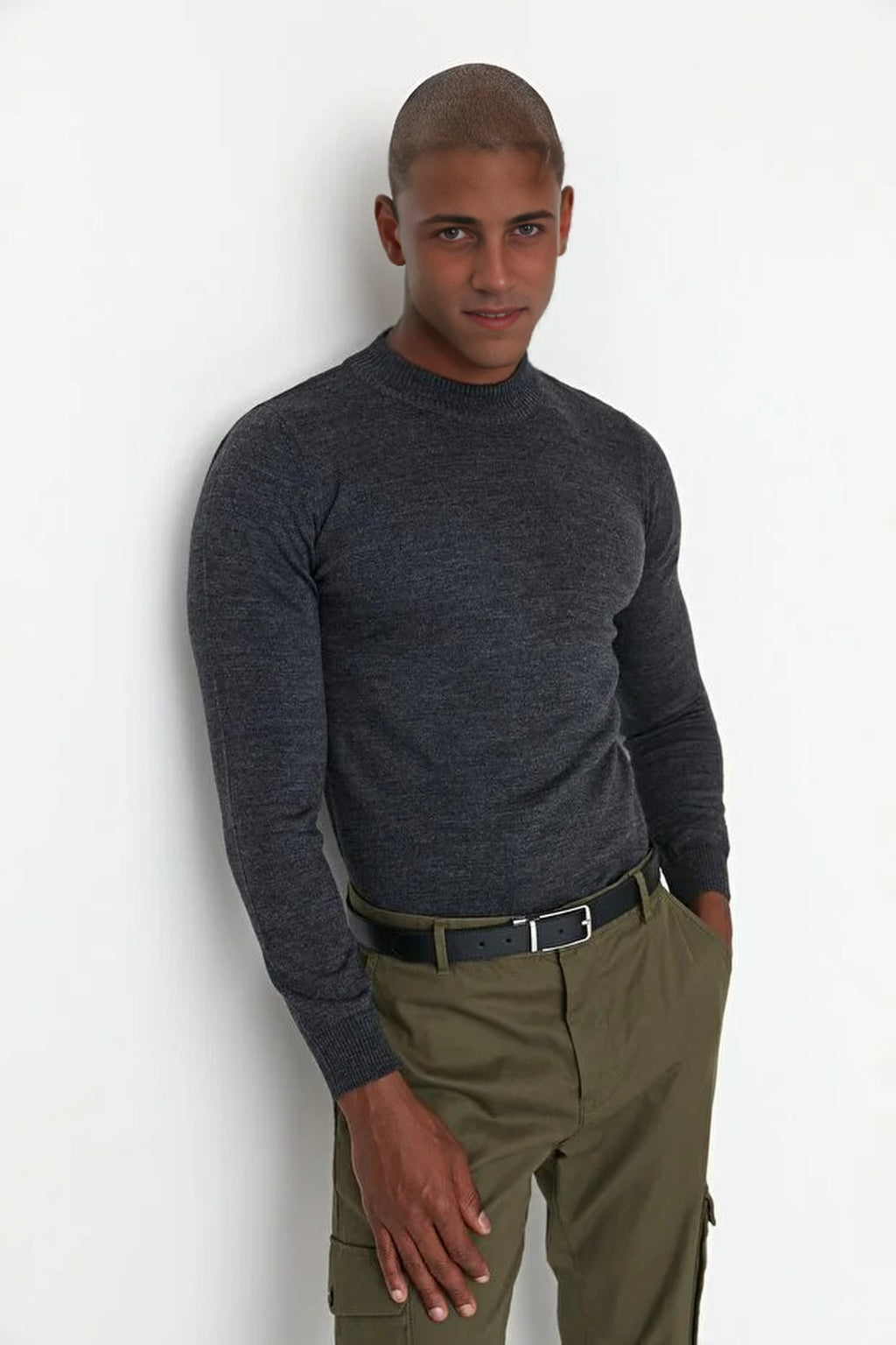 Half Turtleneck Basic Sweater