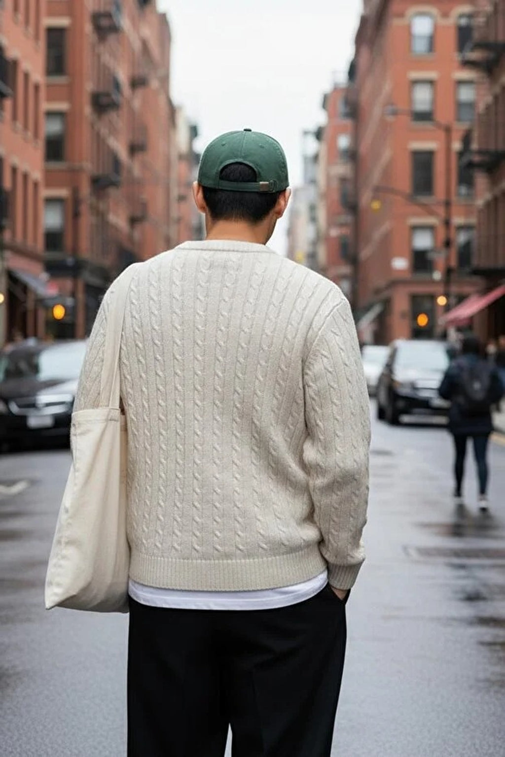 Crew Neck Thick Knit Sweater