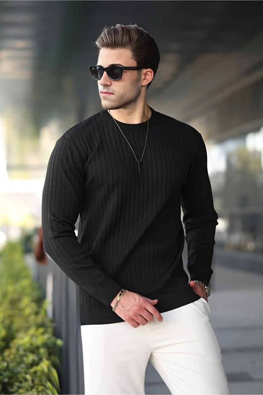 Crew Neck Long Sleeve Sweater
