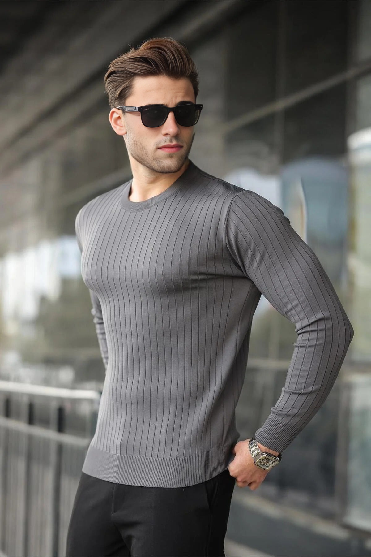 Crew Neck Long Sleeve Sweater