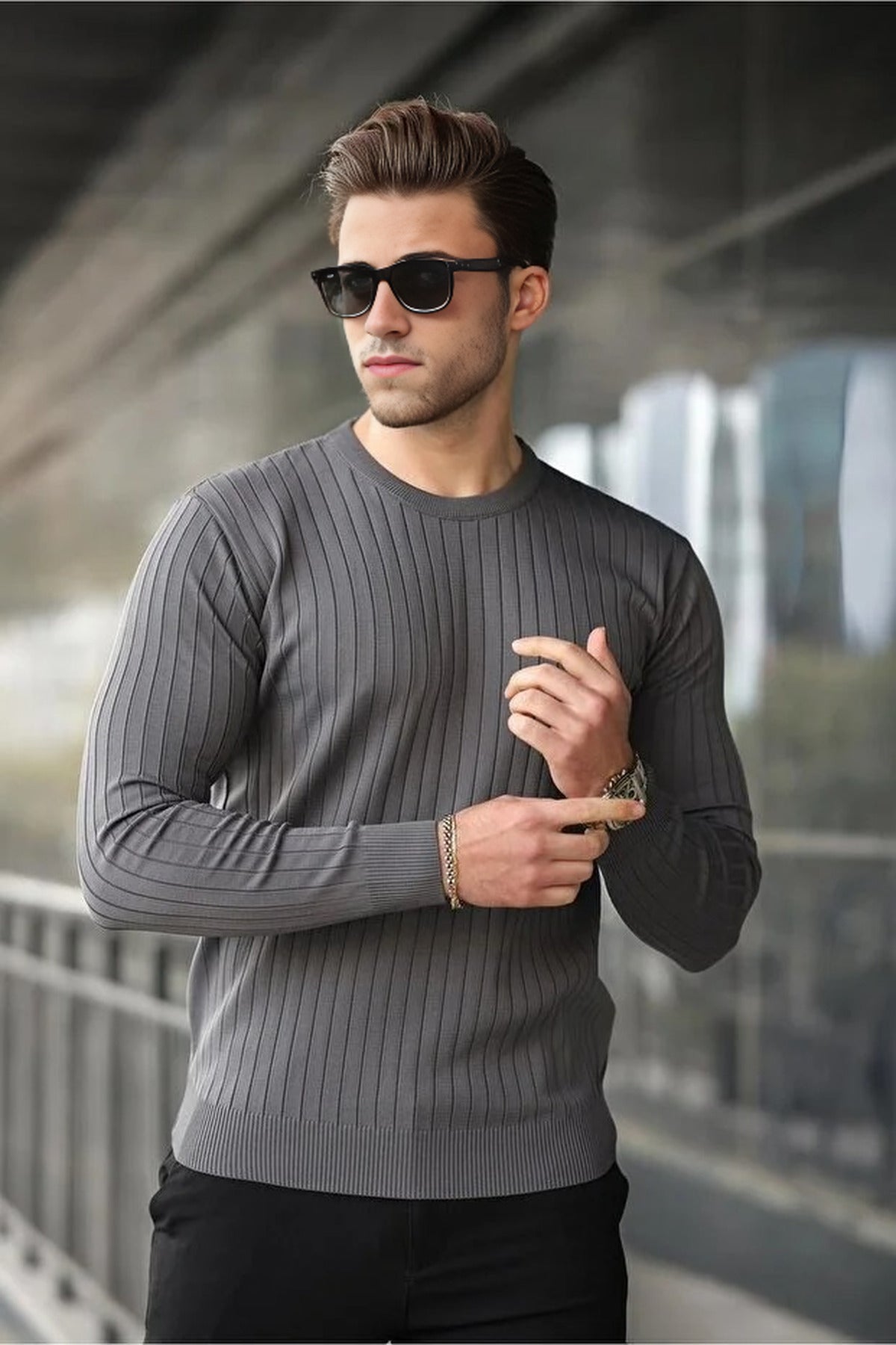 Crew Neck Long Sleeve Sweater