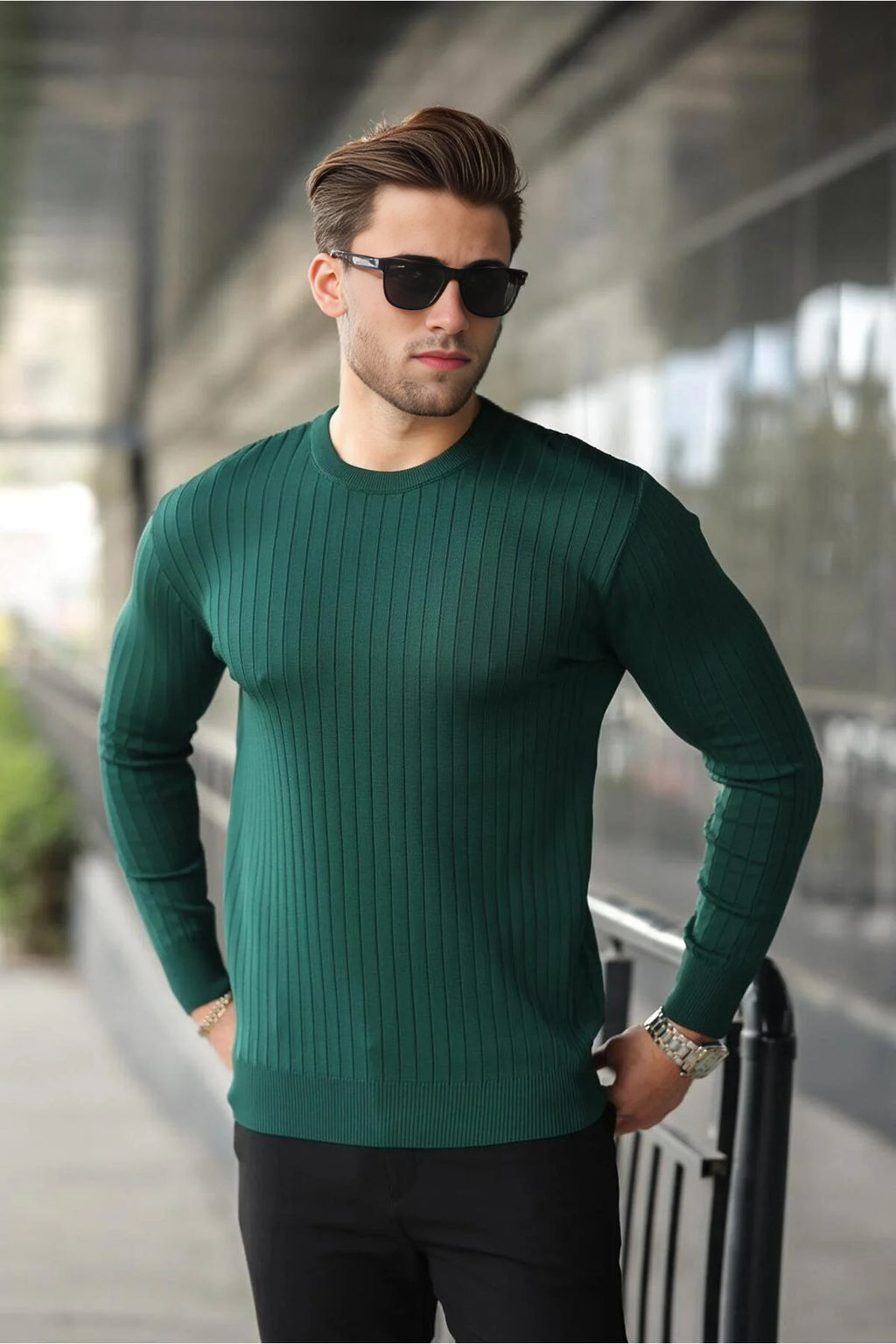Crew Neck Long Sleeve Sweater