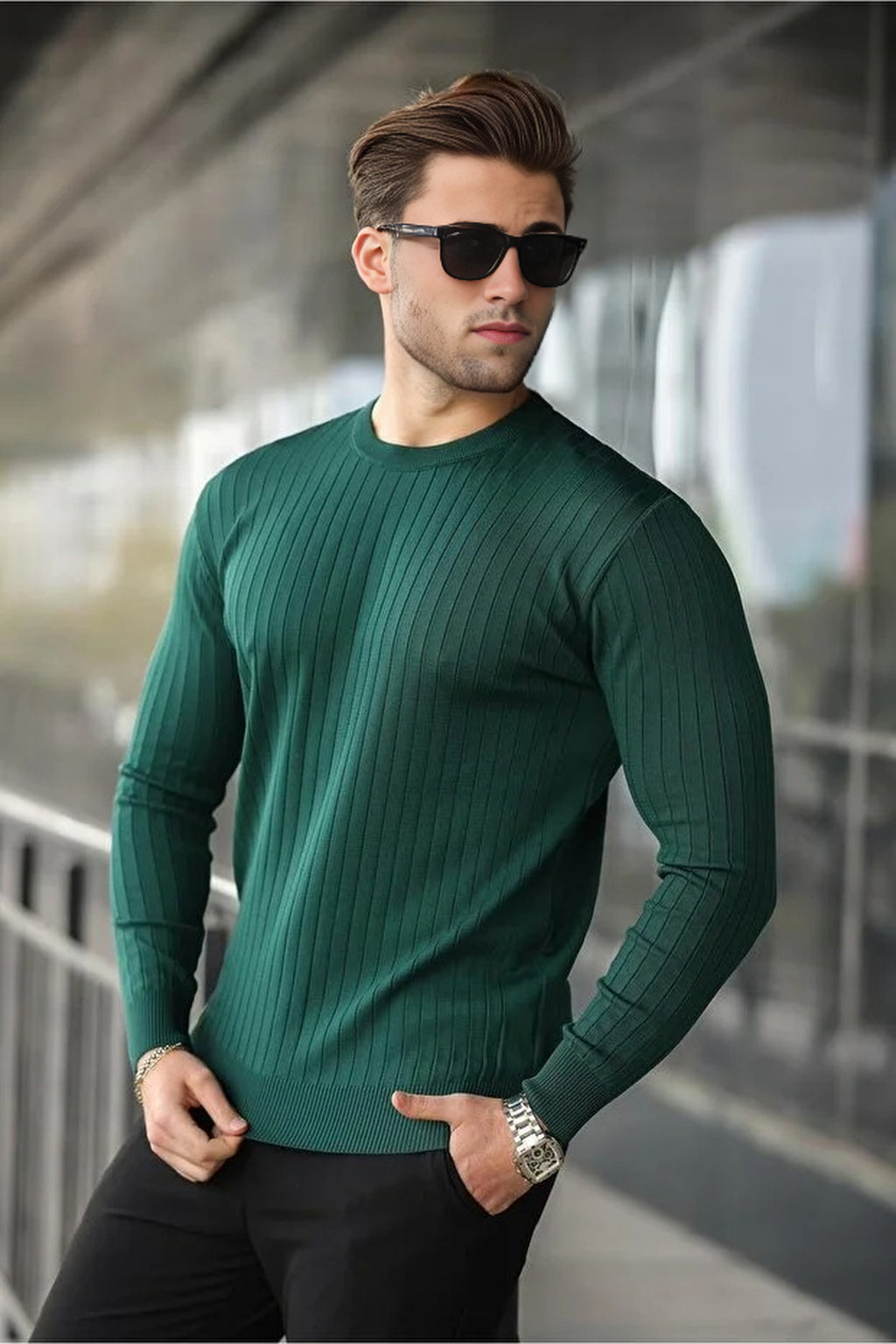 Crew Neck Long Sleeve Sweater