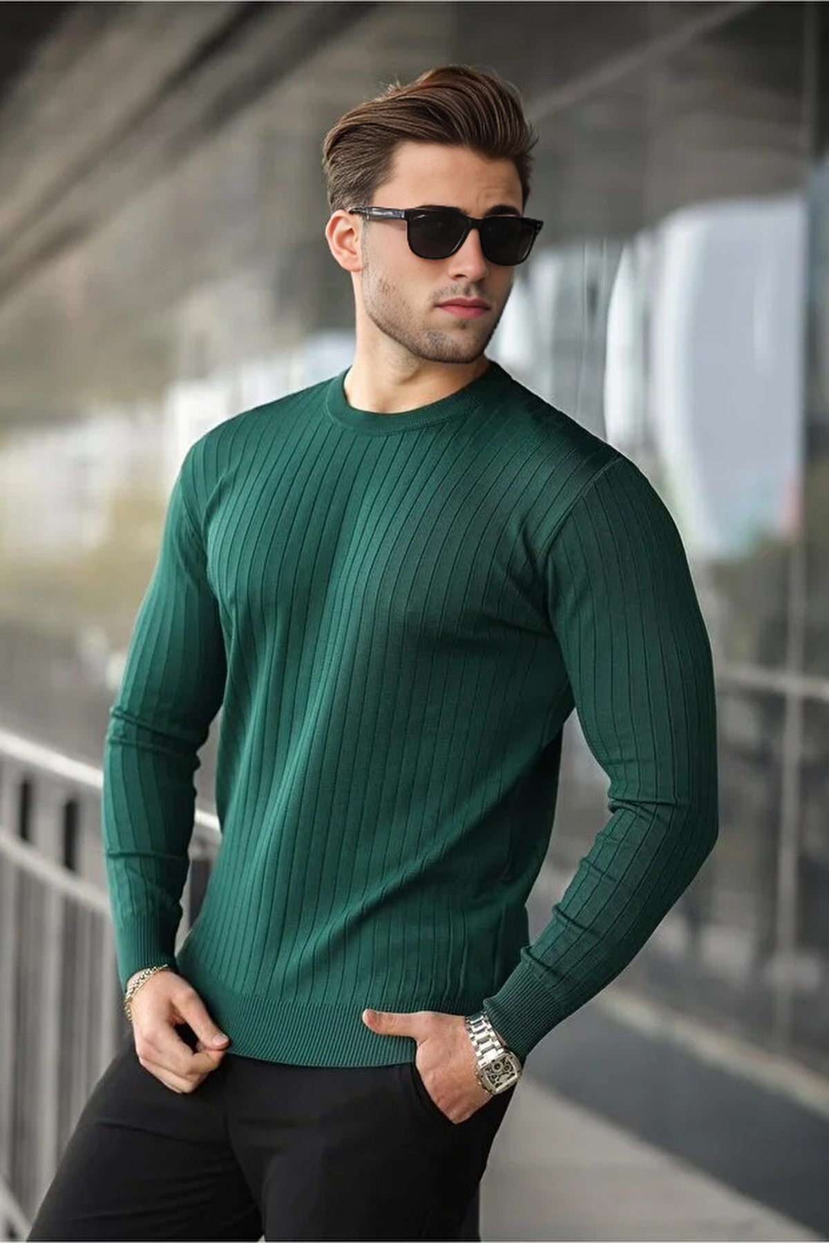 Crew Neck Long Sleeve Sweater