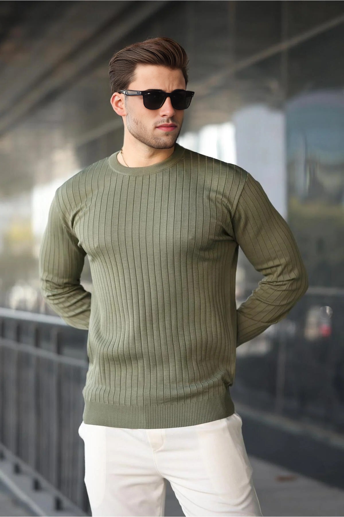 Crew Neck Long Sleeve Sweater
