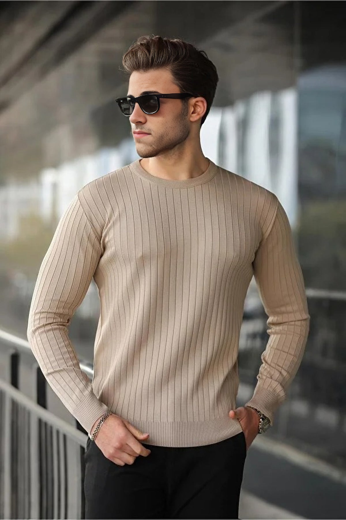 Crew Neck Long Sleeve Sweater