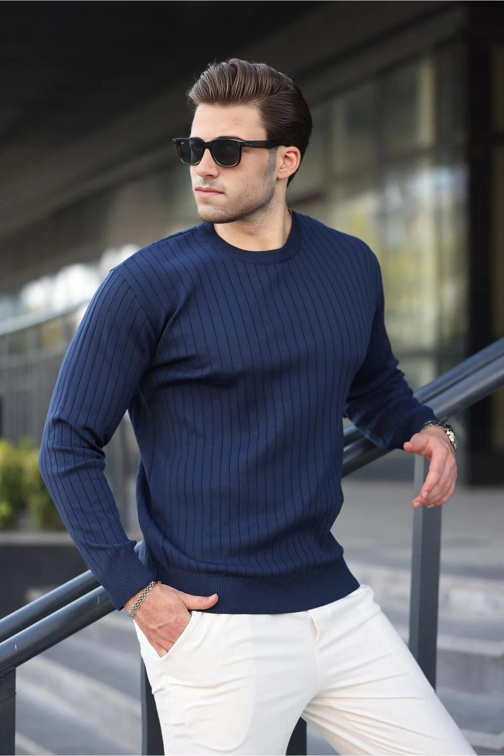 Crew Neck Long Sleeve Sweater