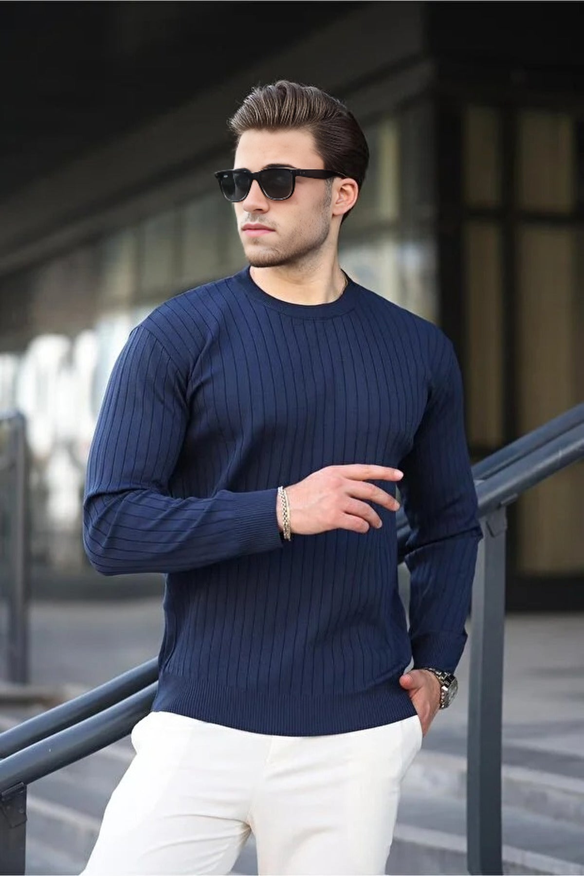 Crew Neck Long Sleeve Sweater