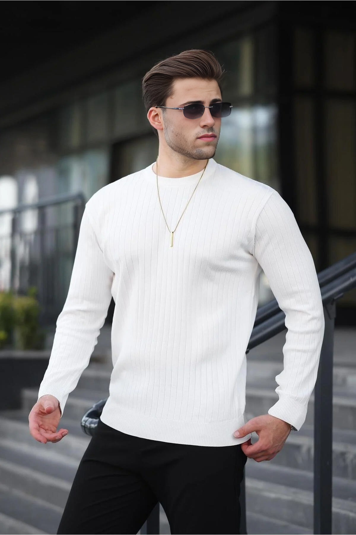 Crew Neck Long Sleeve Sweater