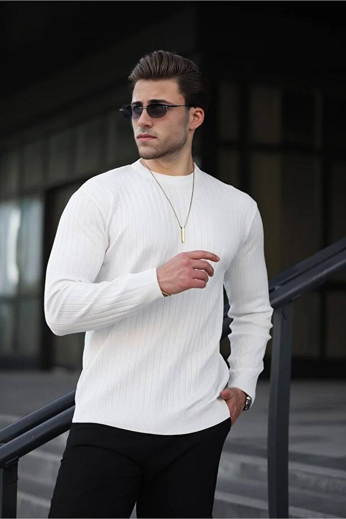 Crew Neck Long Sleeve Sweater