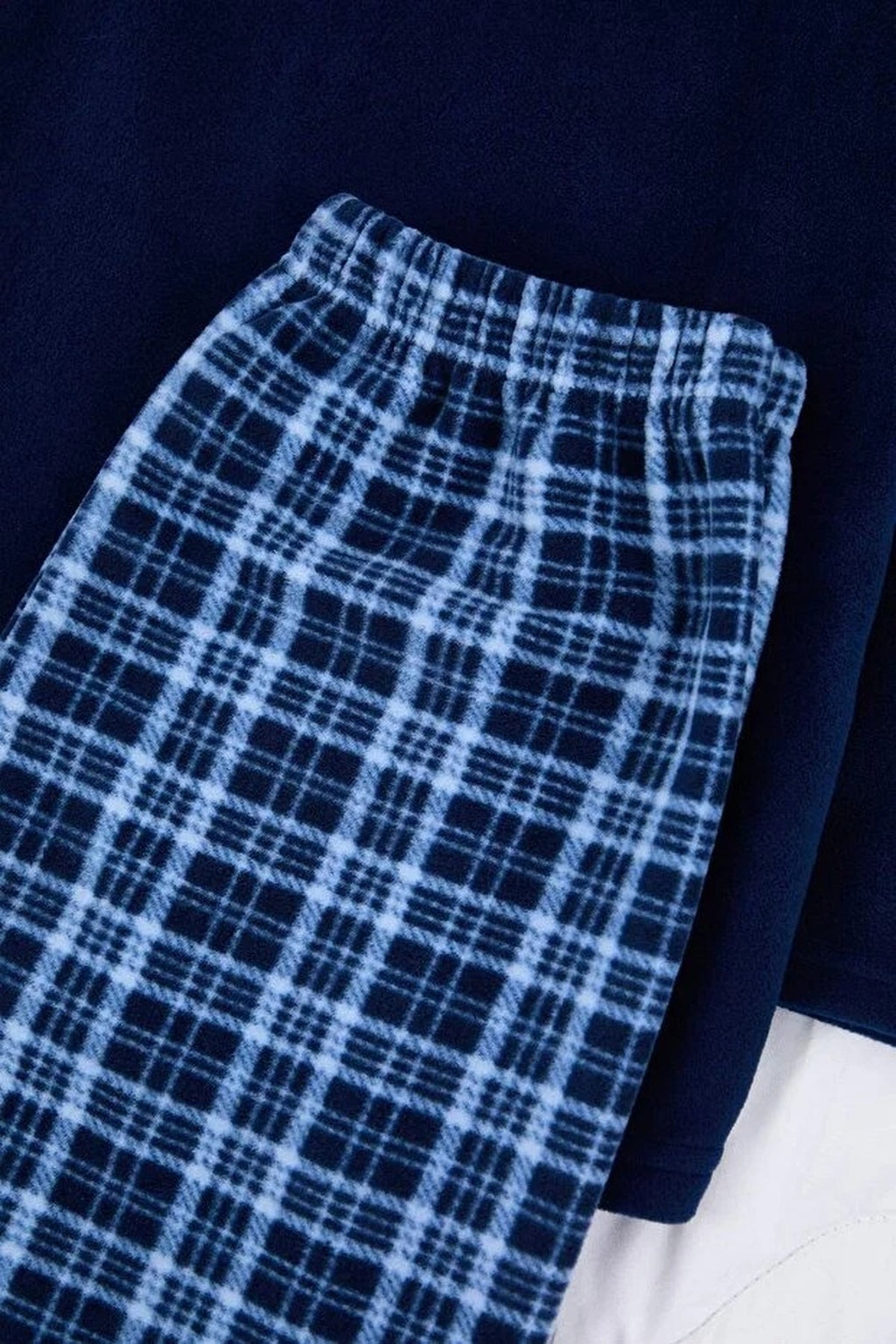 2-Piece Regular Argyle Polar Fleece Pajama Set