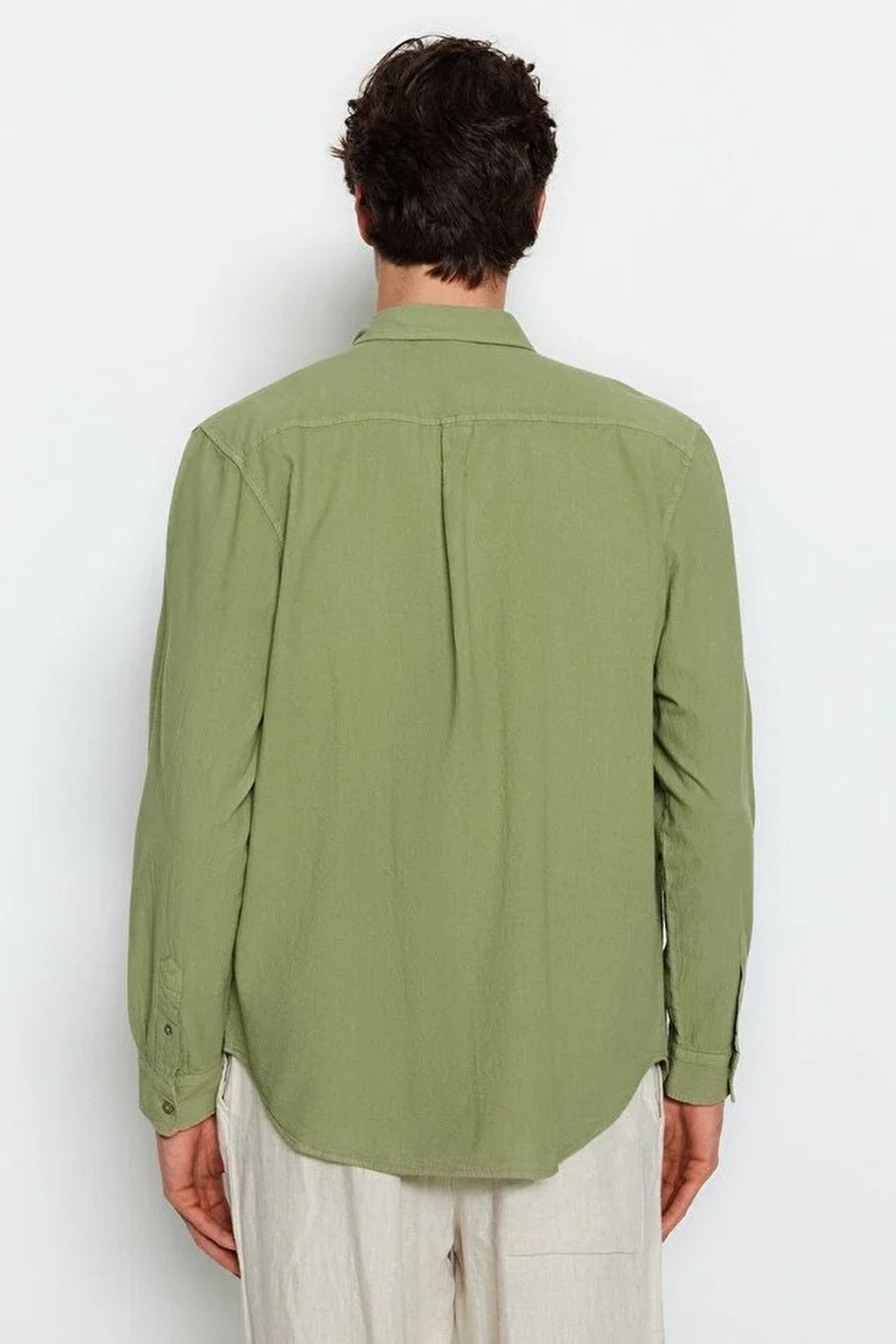 100% Cotton Linen Look Shirt