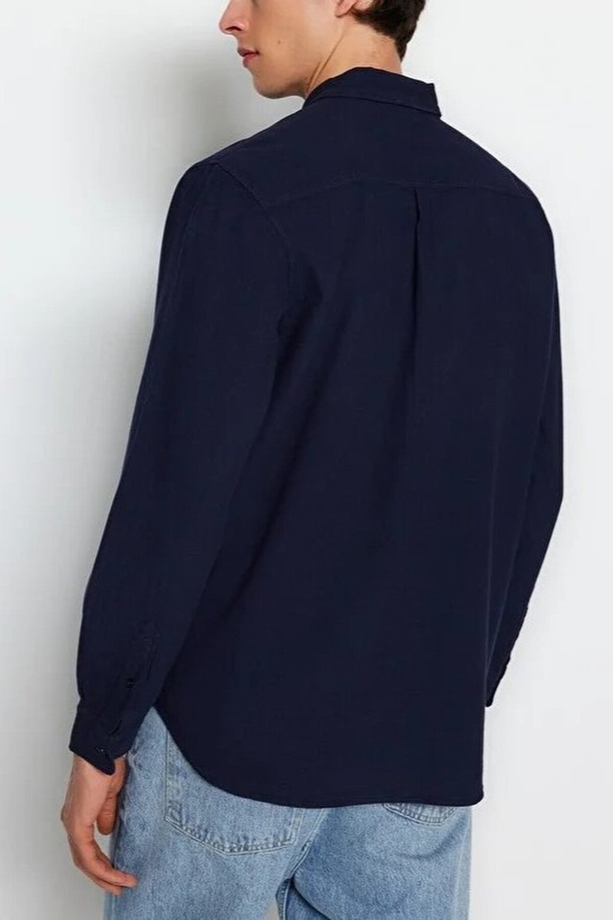 100% Cotton Linen Look Shirt