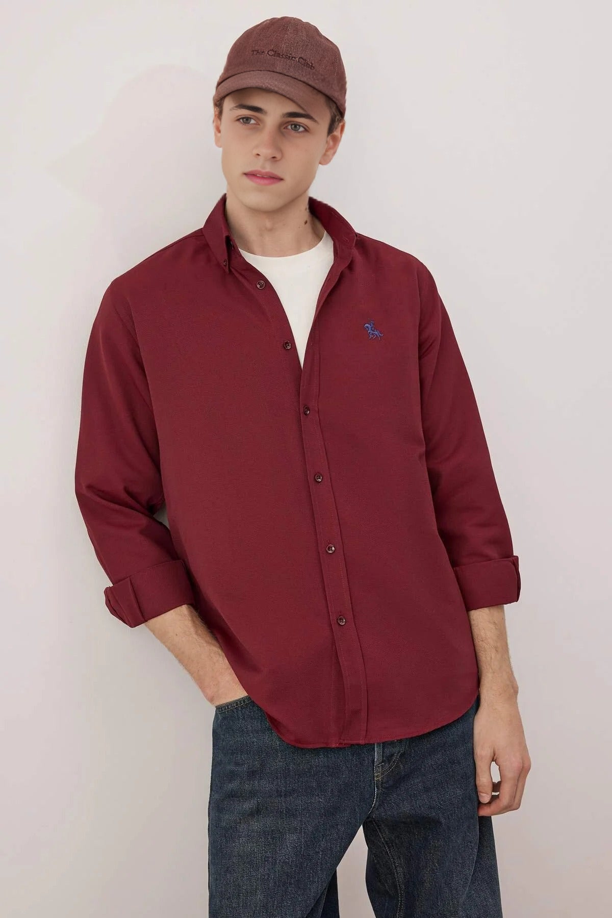 Oxford Smart Shirt with Embroidery Details