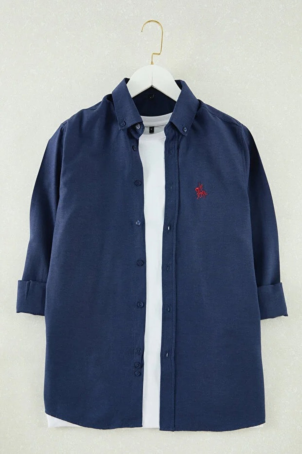 Oxford Smart Shirt with Embroidery Details