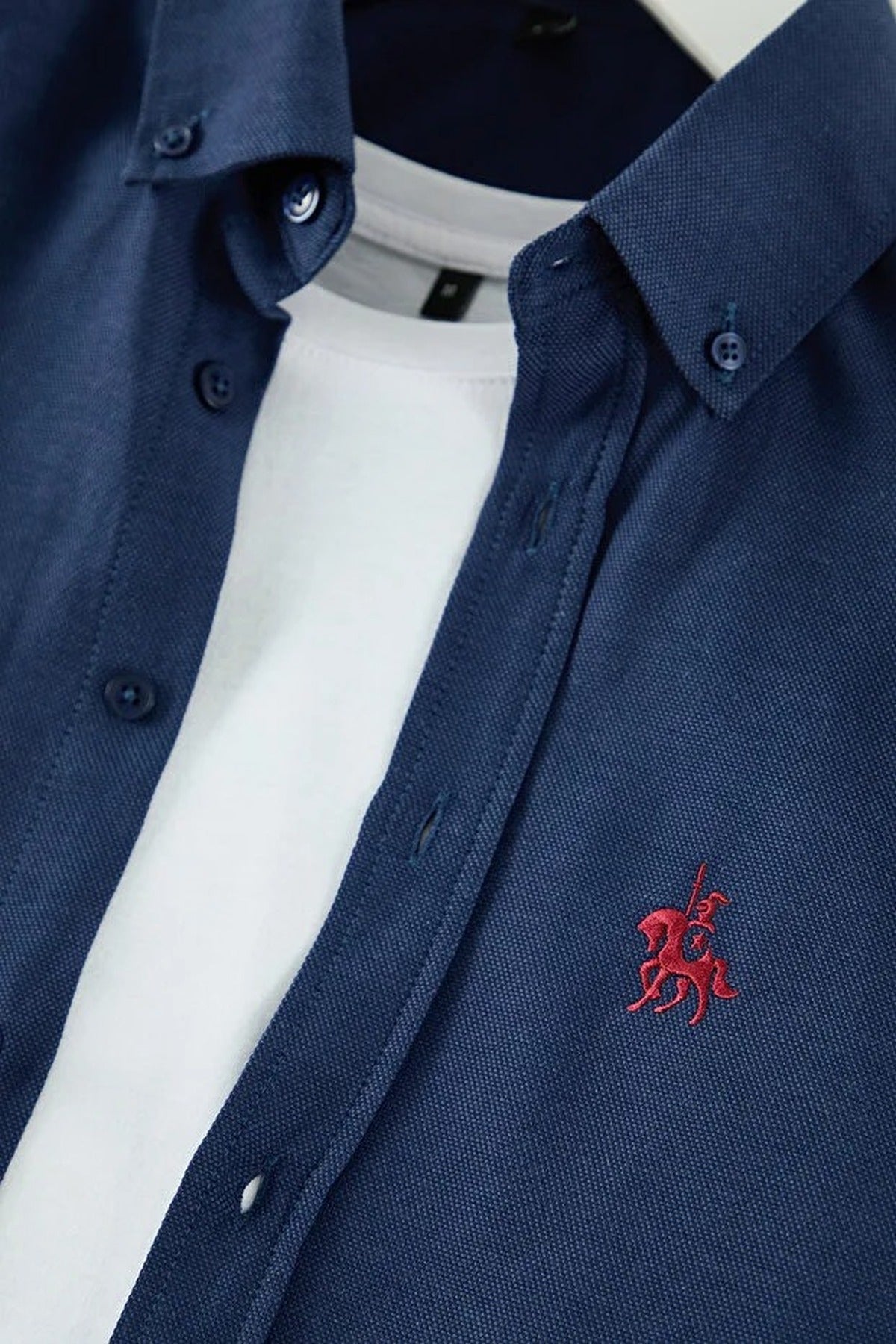 Oxford Smart Shirt with Embroidery Details