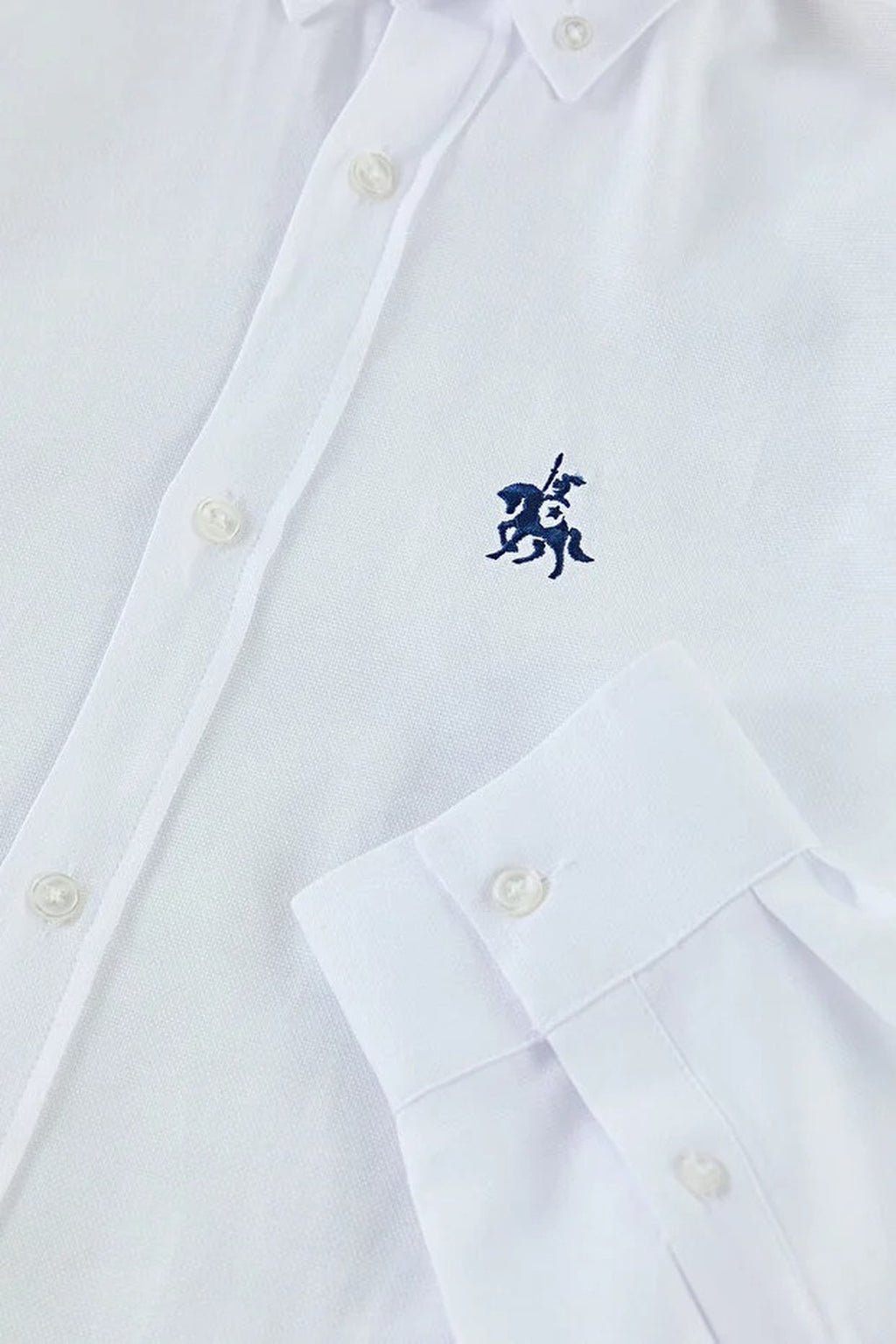 Oxford Smart Shirt with Embroidery Details