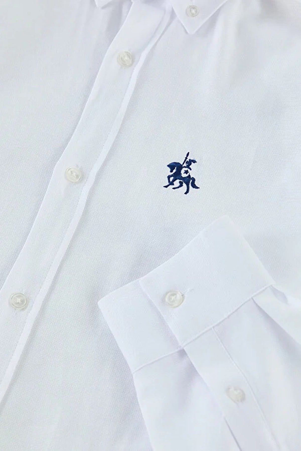 Oxford Smart Shirt with Embroidery Details