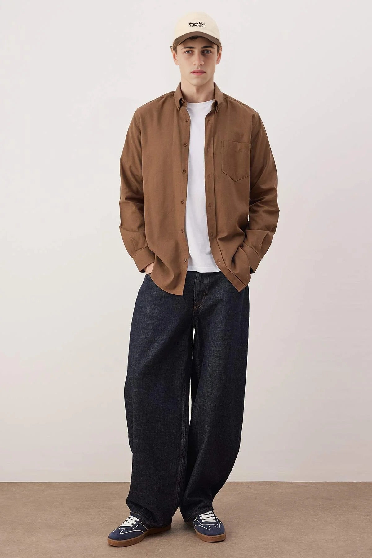 Regular Fit Gabardine Textured Shirt