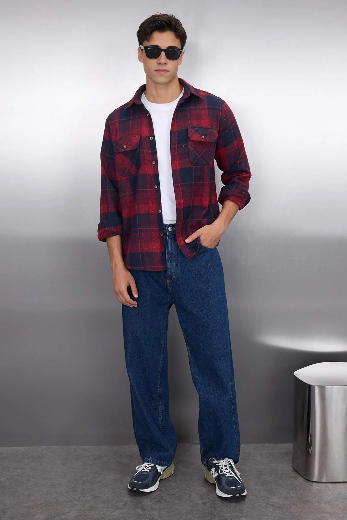 Double Pocket Lumberjack Argyle Shirt