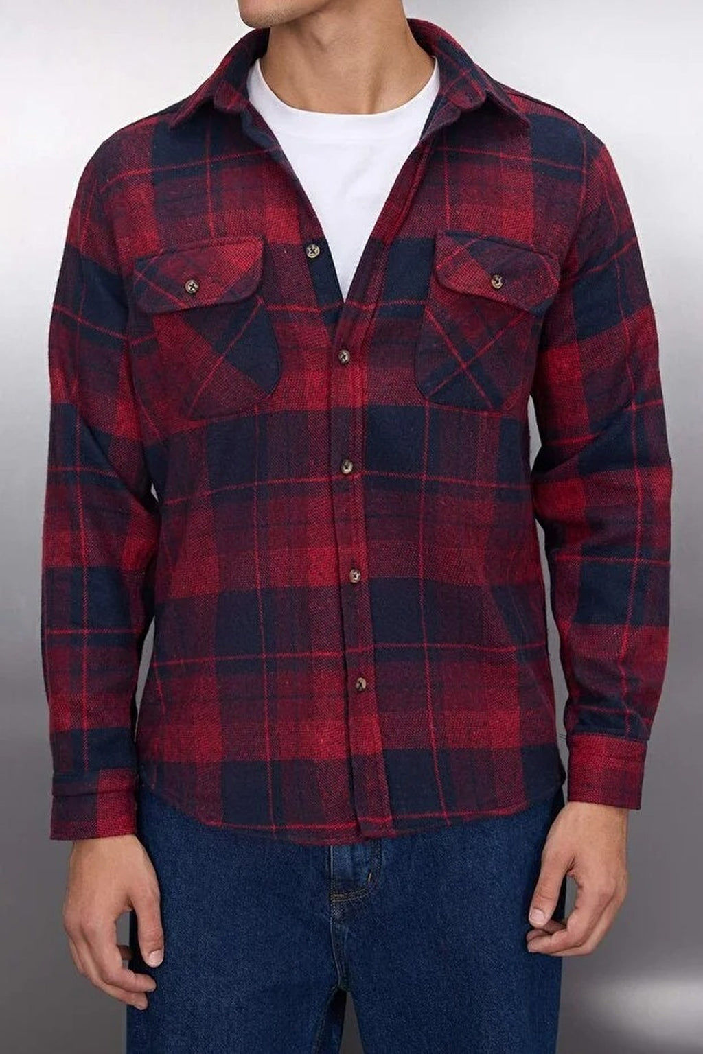 Double Pocket Lumberjack Argyle Shirt