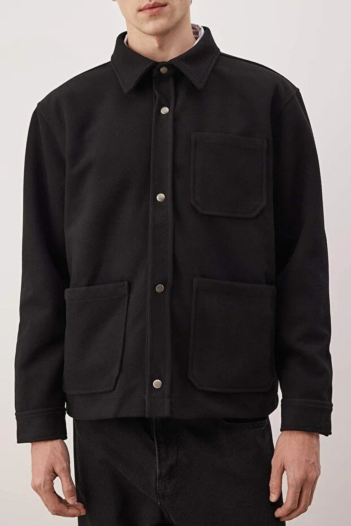 Regular Fit Cashmere Shirt Jacket
