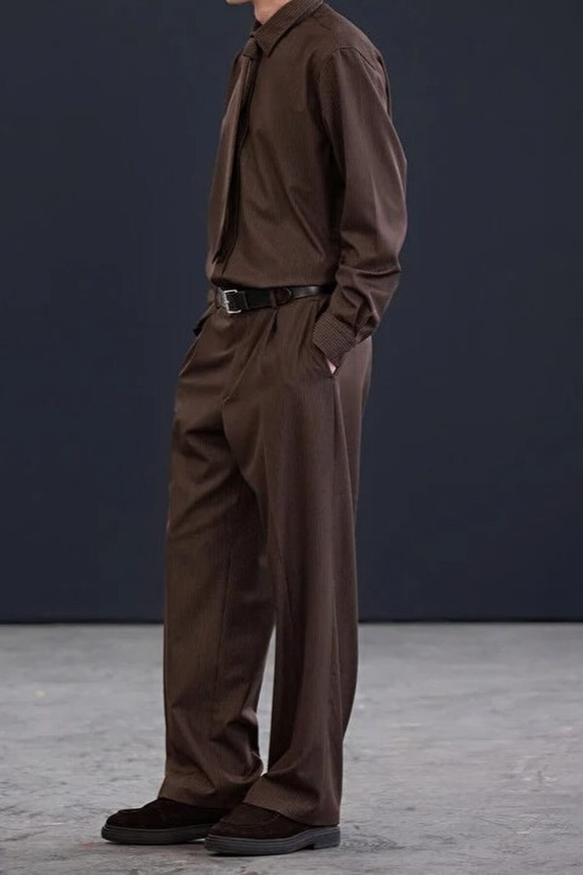 Striped Shirt with Tie