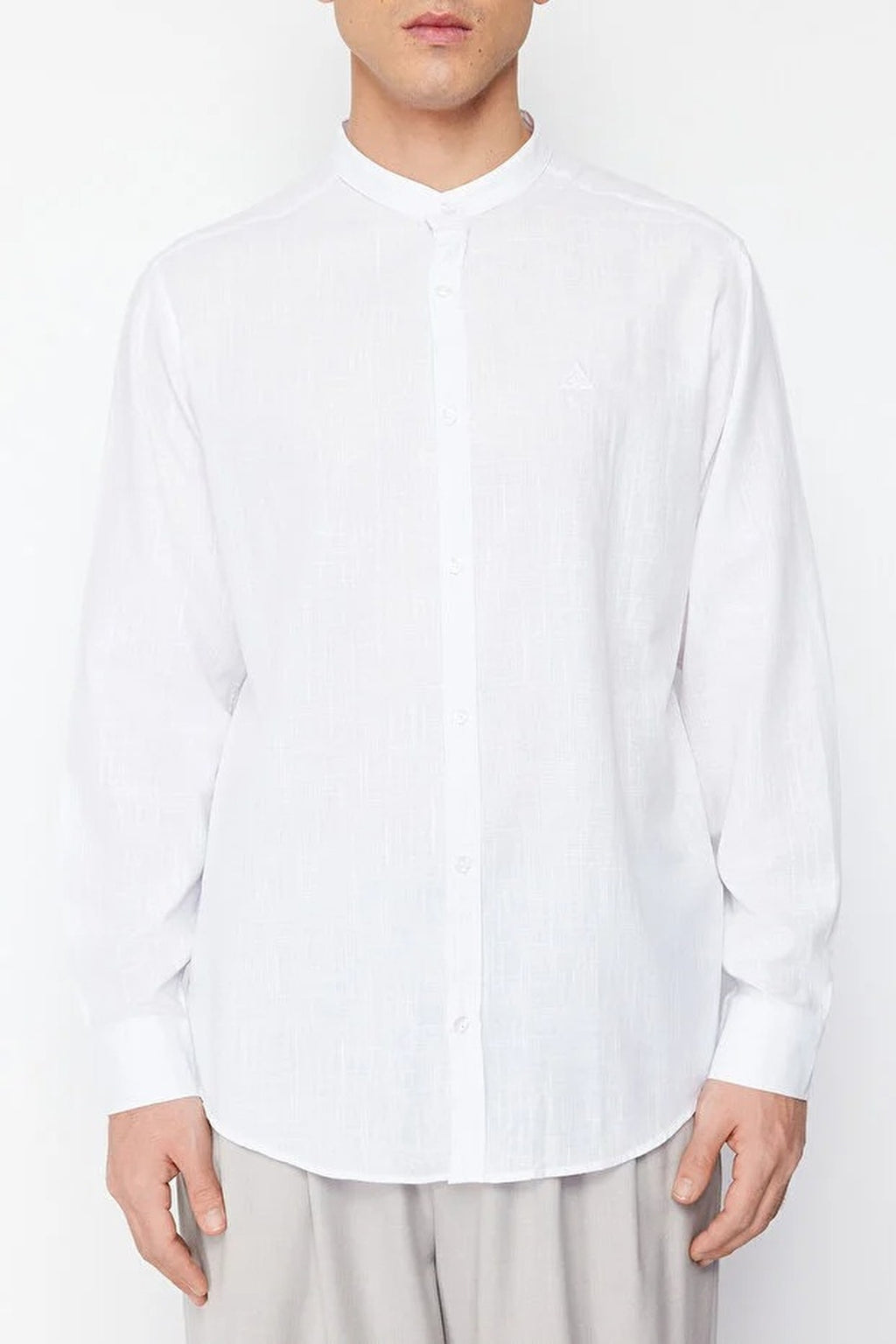 100% Cotton Shirt with Embroidery Detail