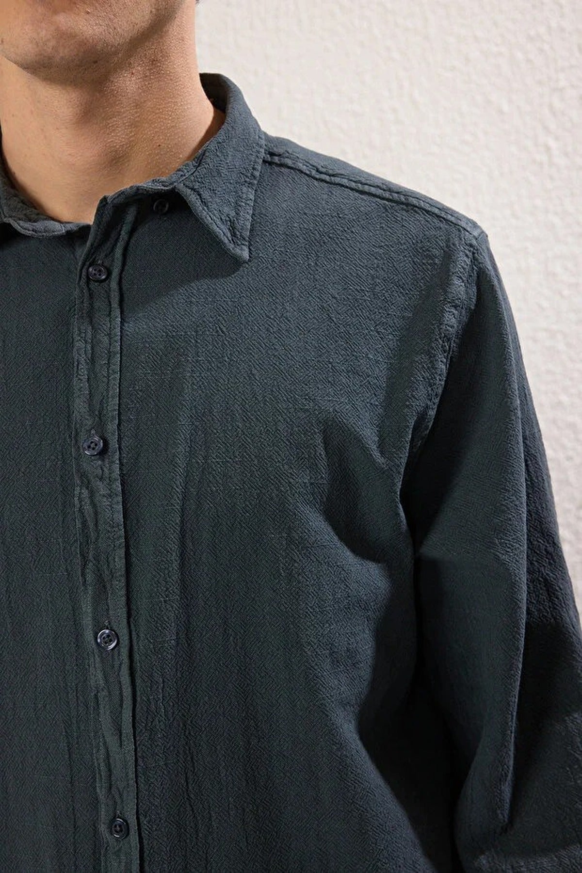 Slim Fit Textured Shirt