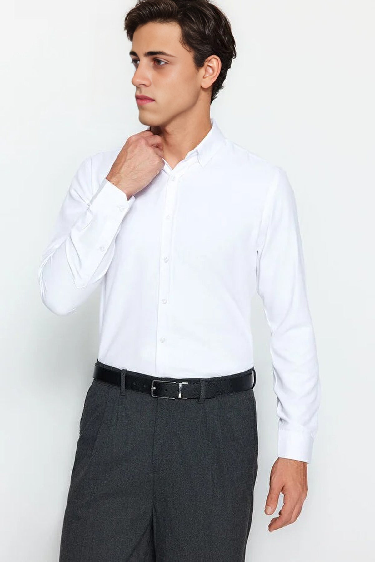 Slim Fit Easy Iron Smart Shirt