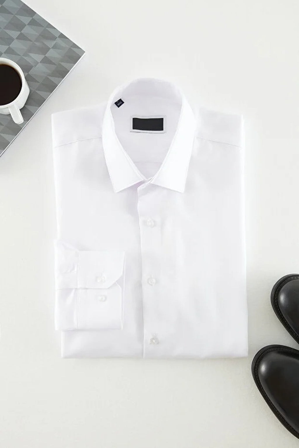 Slim Fit Easy Iron Smart Shirt