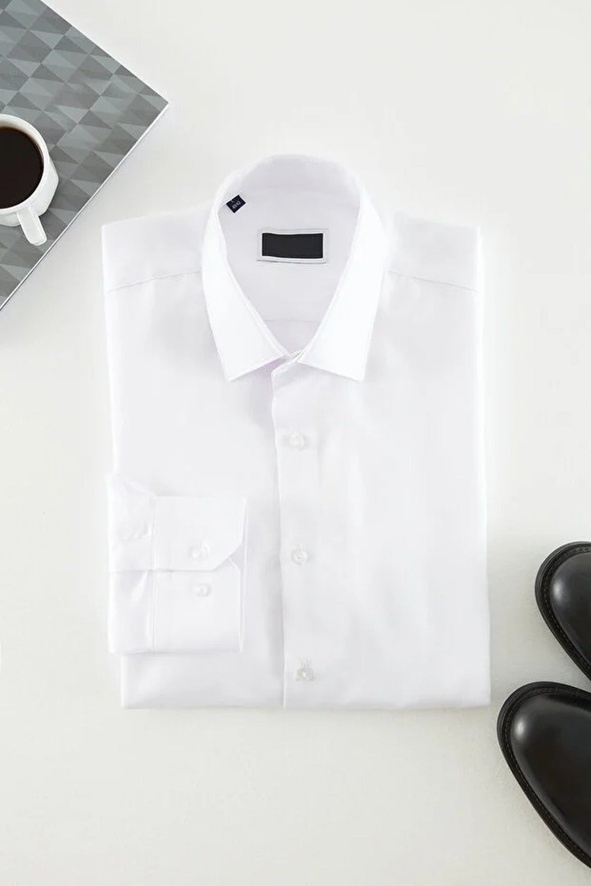 Slim Fit Easy Iron Smart Shirt