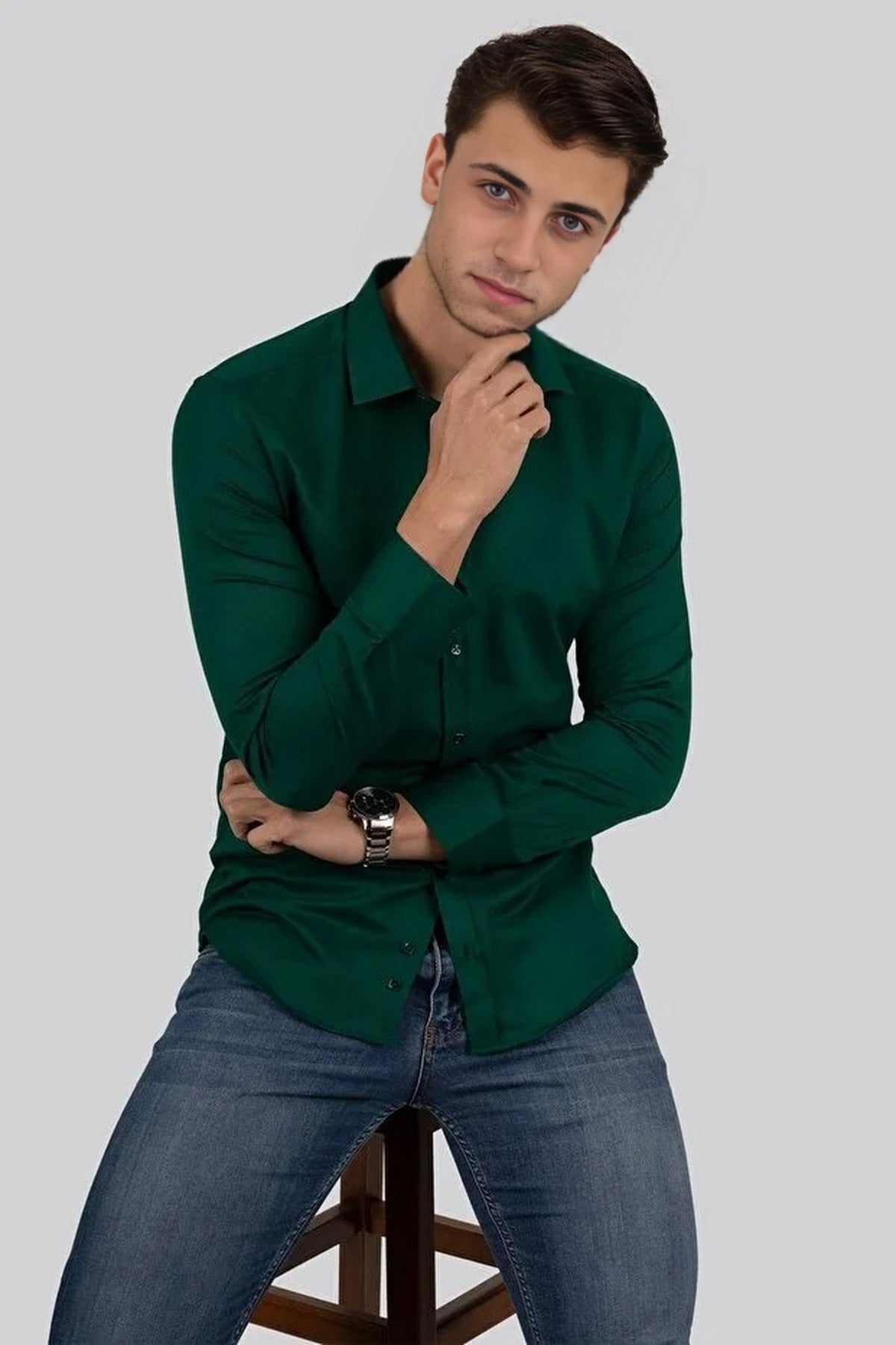 Button-Down Slim Fit Shirt