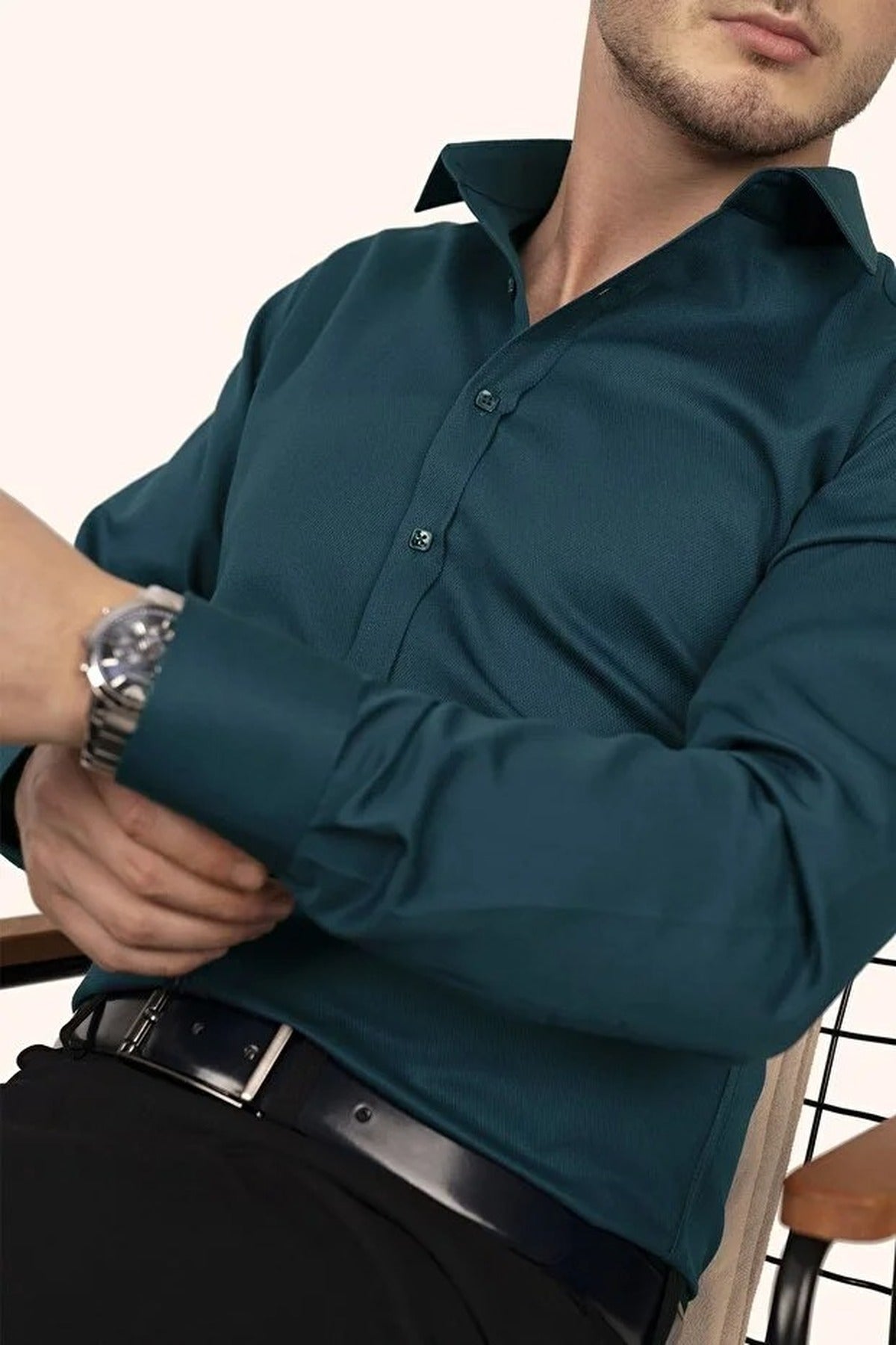 Button-Down Slim Fit Shirt