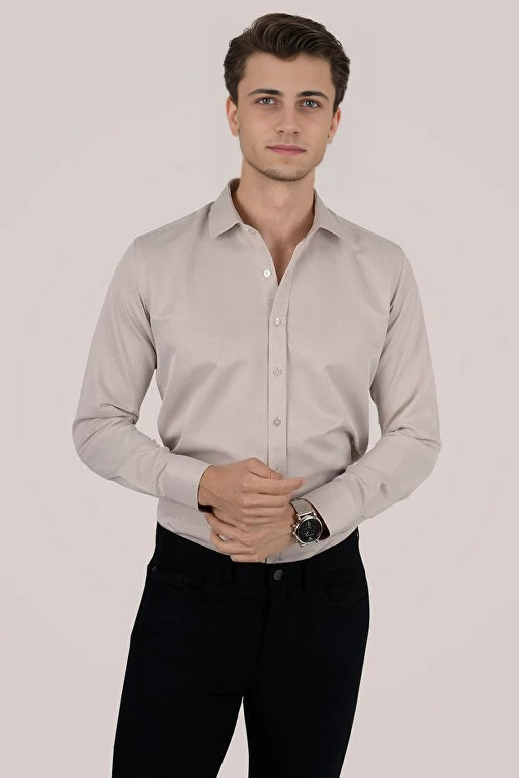 Button-Down Slim Fit Shirt