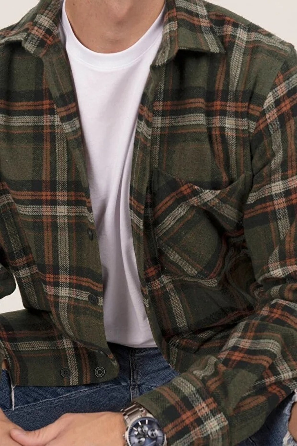 Argyle Pattern Long Sleeve Shirt