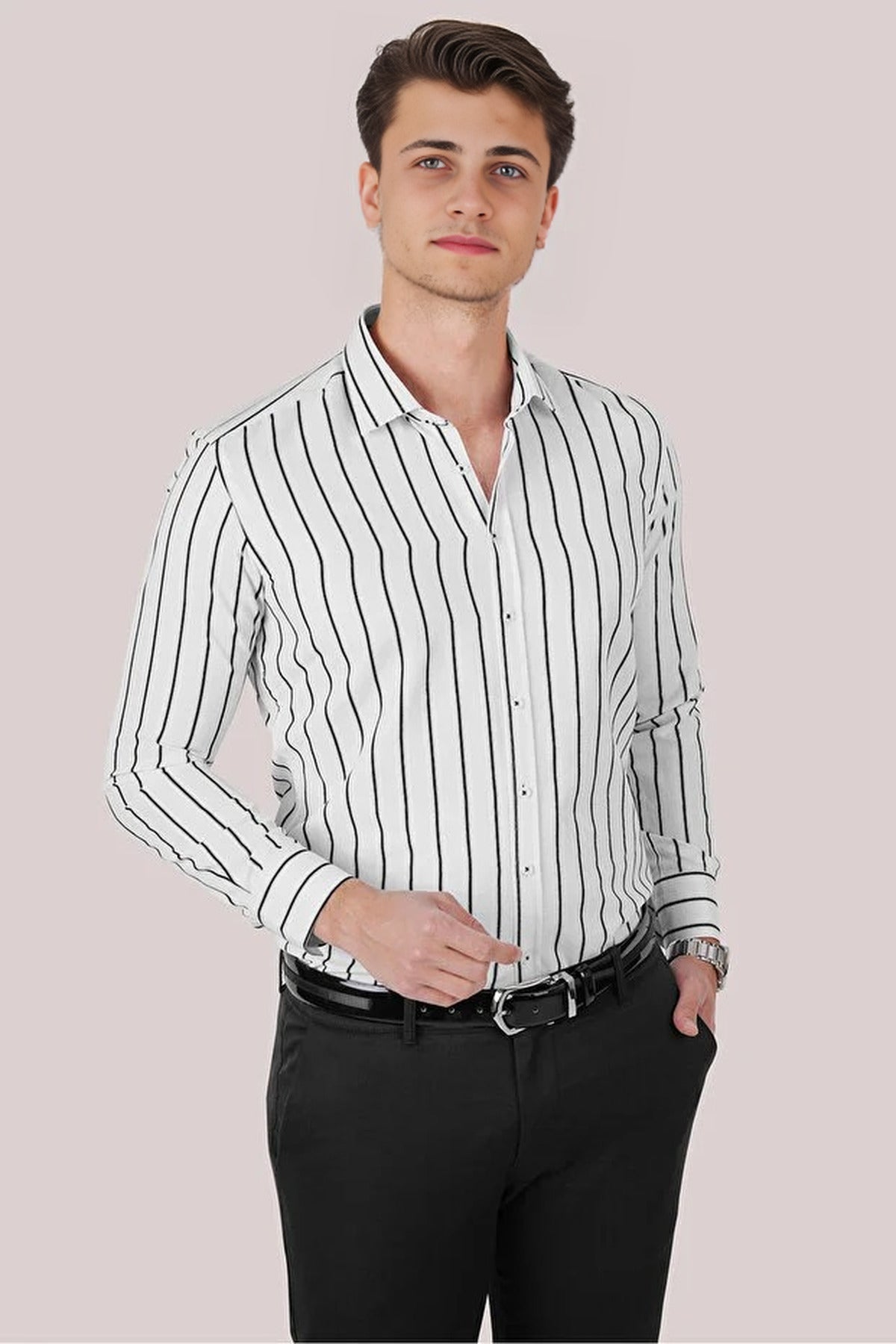 Striped Slim Fit Shirt