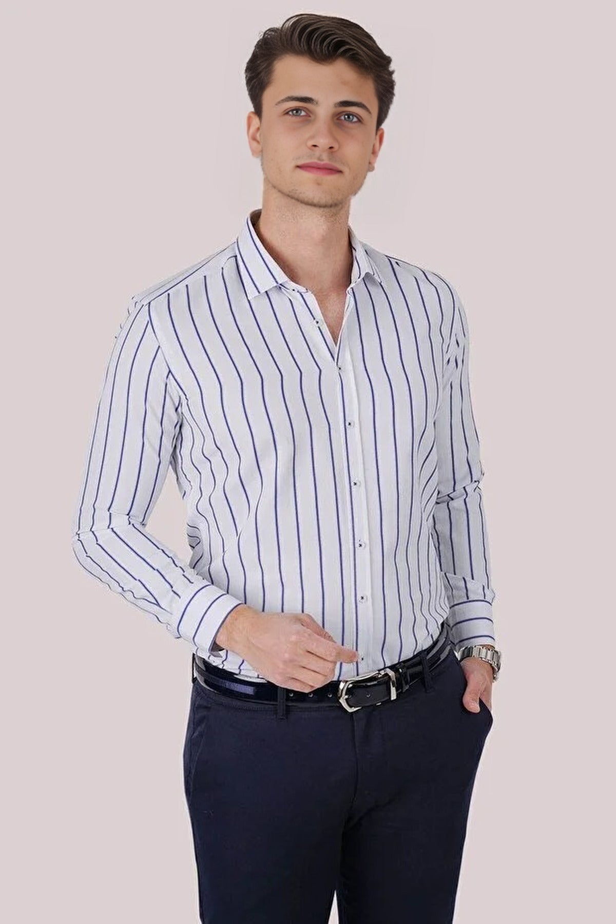 Striped Slim Fit Shirt