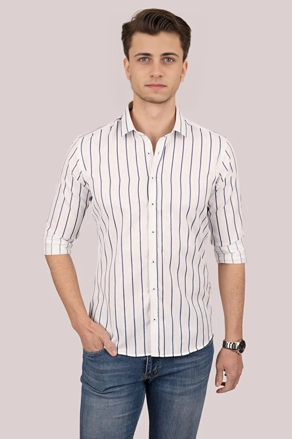 Striped Slim Fit Shirt