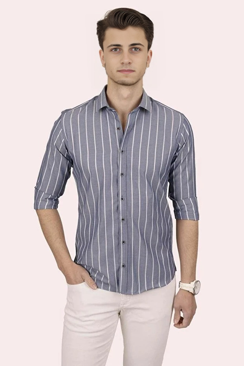 Striped Slim Fit Shirt