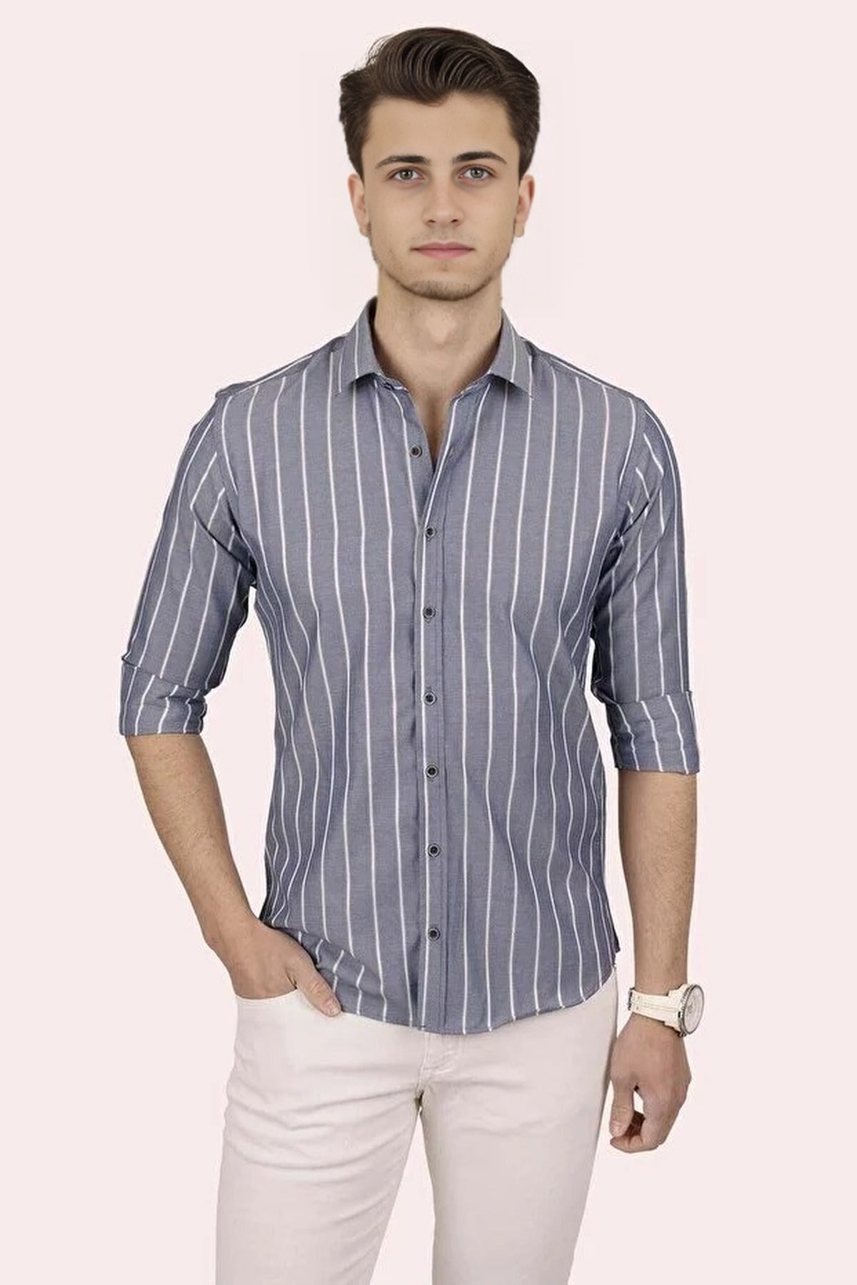 Striped Slim Fit Shirt