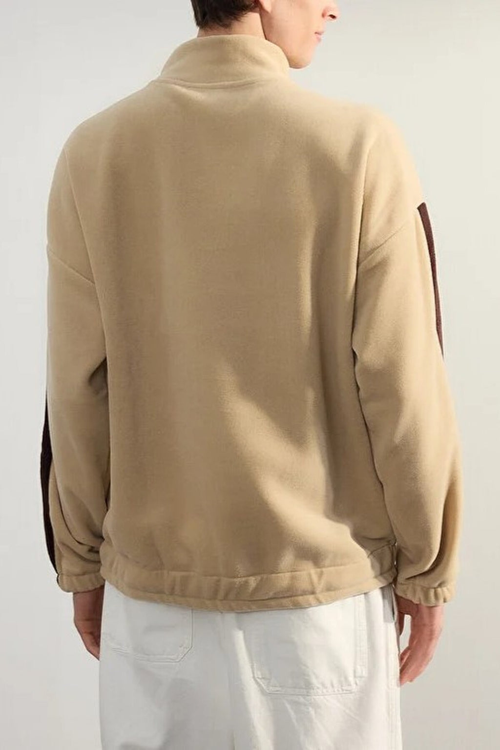 Stand Collar City Embroidery Anti-Pilling Fleece Sweatshirt