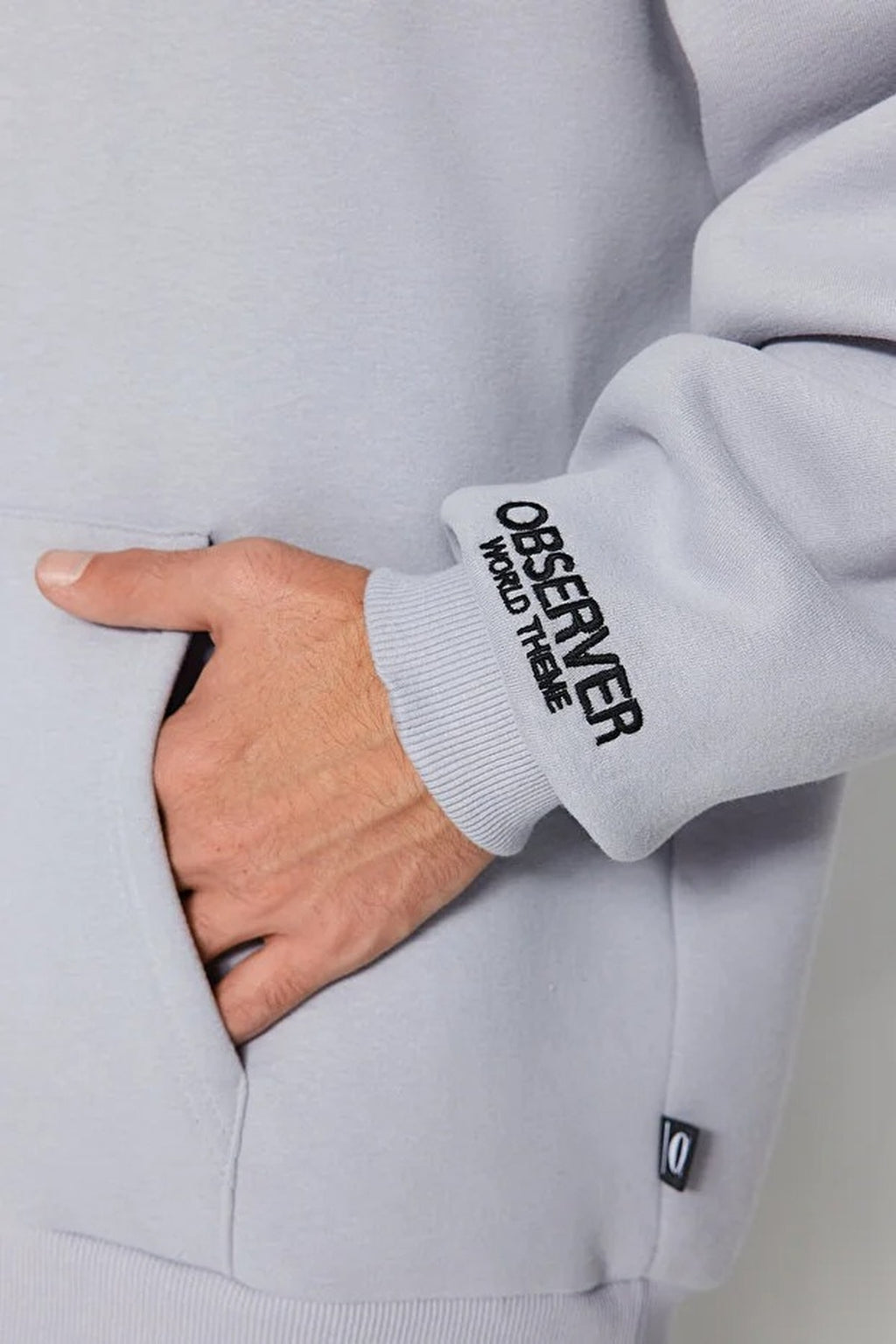 Soft Fabric Sweatshirt with Embroidered Label